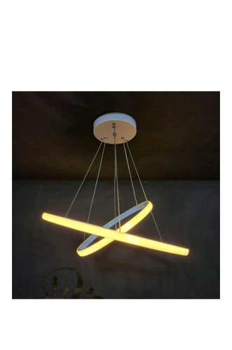 لوستر مدرن 2حلقه 4 حالته دارای ریموت کنترل دیمیر دار و اپ موبایل