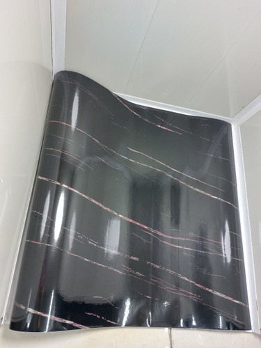 برچسب کابینت طرح هایگلاس طرح ماربل رگه دار عرض کار ۶۰