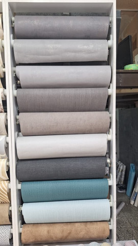 کاغذ دیواری سفیدوطوسی وطلایی طرح پتینه نانو خارجی قابل شستشو درجه 1